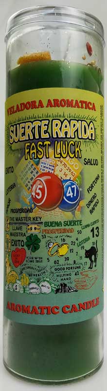 Fast Luck (Suerte Rapida) aromatic jar candle - Click Image to Close